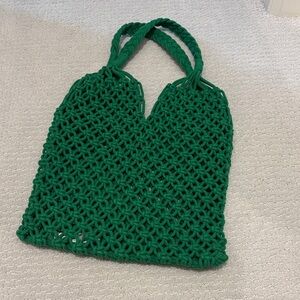 J. Crew Emerald Green Knotted Tote